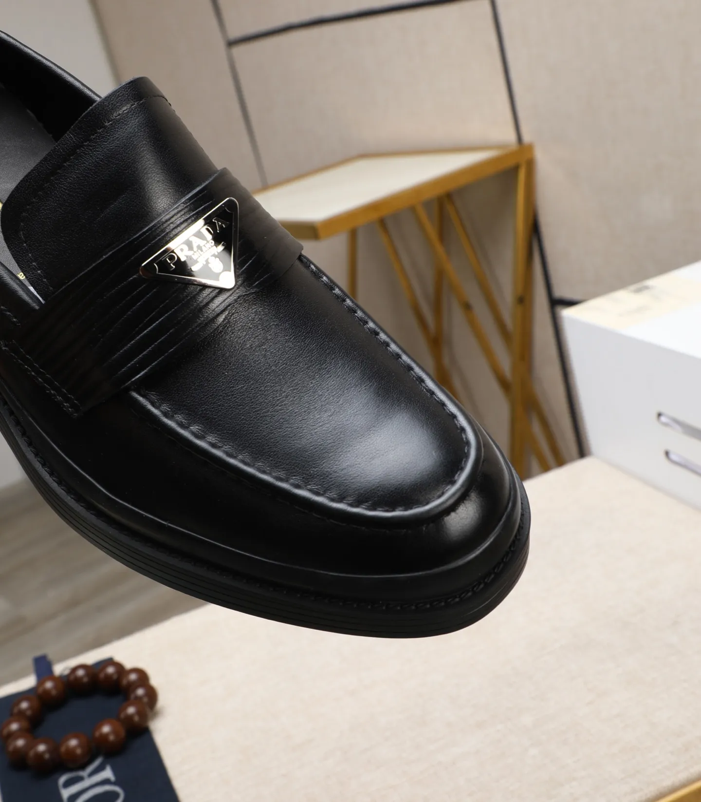 Men's men's shoes 💰540 (water-dyed cow leather) 📛📛PRADA high-end counter's latest formal business leather shoes 👔original and highest quality! Imported from Italy 🇮🇹 first-layer calfskin fabric ➕ cowhide lining Original outsole Formal size: 38➖44 (45 customized)